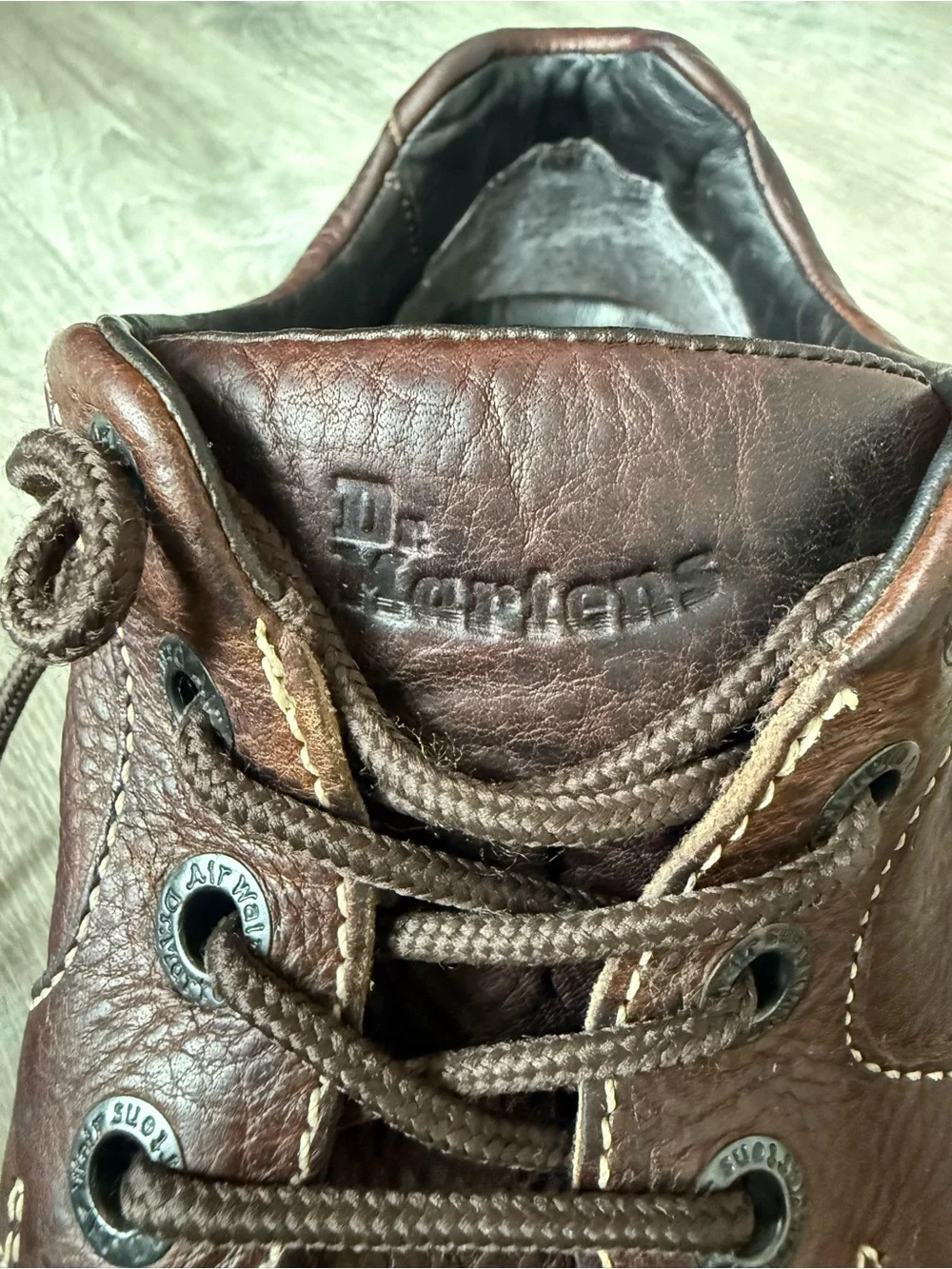 Dr Martens Lubbock Brown Pebbled Leather Casual Oxford Derby Lace-up Shoes 11485